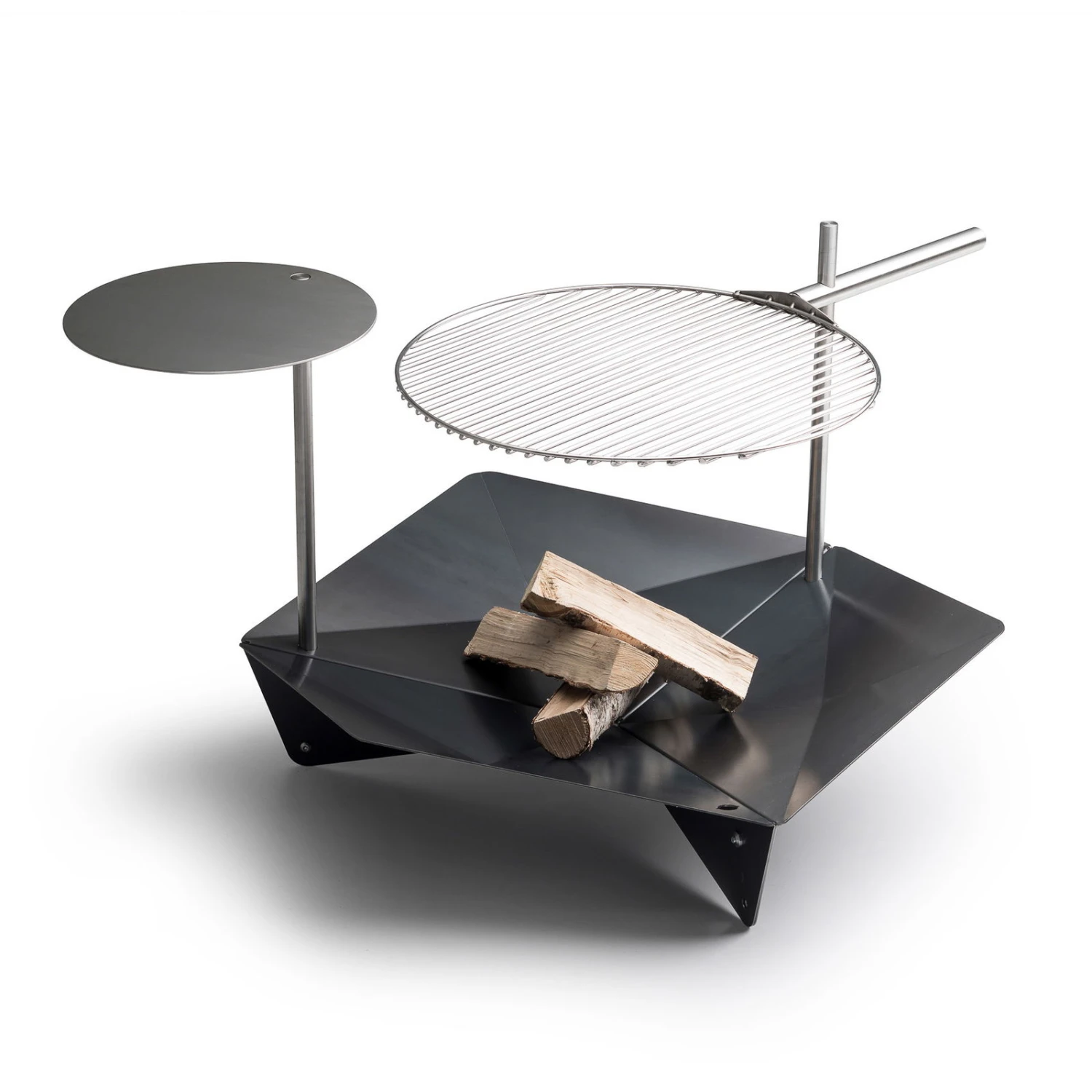 Höfats TRIPLE 90 Feuerschale In Schwarz, Maße 90 X 78 X 24 Cm 2 Höfats TRIPLE 90 Feuerschale In Schwarz, Maße 90 X 78 X 24 Cm – Bild 2