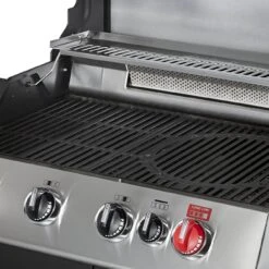 Gasgrill Colorado, Schwarz, Stahl, 117 X 54,5 X 145 Cm -Günstiges Gartenambiente Geschäft 3920200345 8521 Colorado 4 I Turbo Grillflaeche 122899