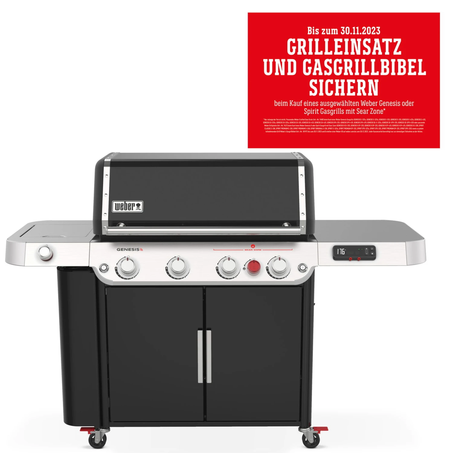 Weber Gasgrill 'Genesis EPX-470 Smart', Schwarz, Ca. 122 X 68,5 X 173,2 Cm 1 Weber Gasgrill 'Genesis EPX-470 Smart', Schwarz, Ca. 122 X 68,5 X 173,2 Cm