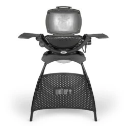 Elektrogrill Weber® Q® 1400 Stand, Dunkelgrau Mit Seitentischen -Günstiges Gartenambiente Geschäft 3920300076 elektrogrill q 1400 stand 2 124465