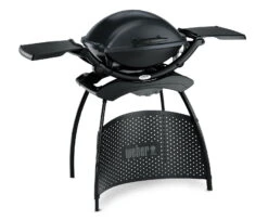 Elektrogrill Weber® Q® 2400 Stand Dunkelgrau Mit Seitentischen