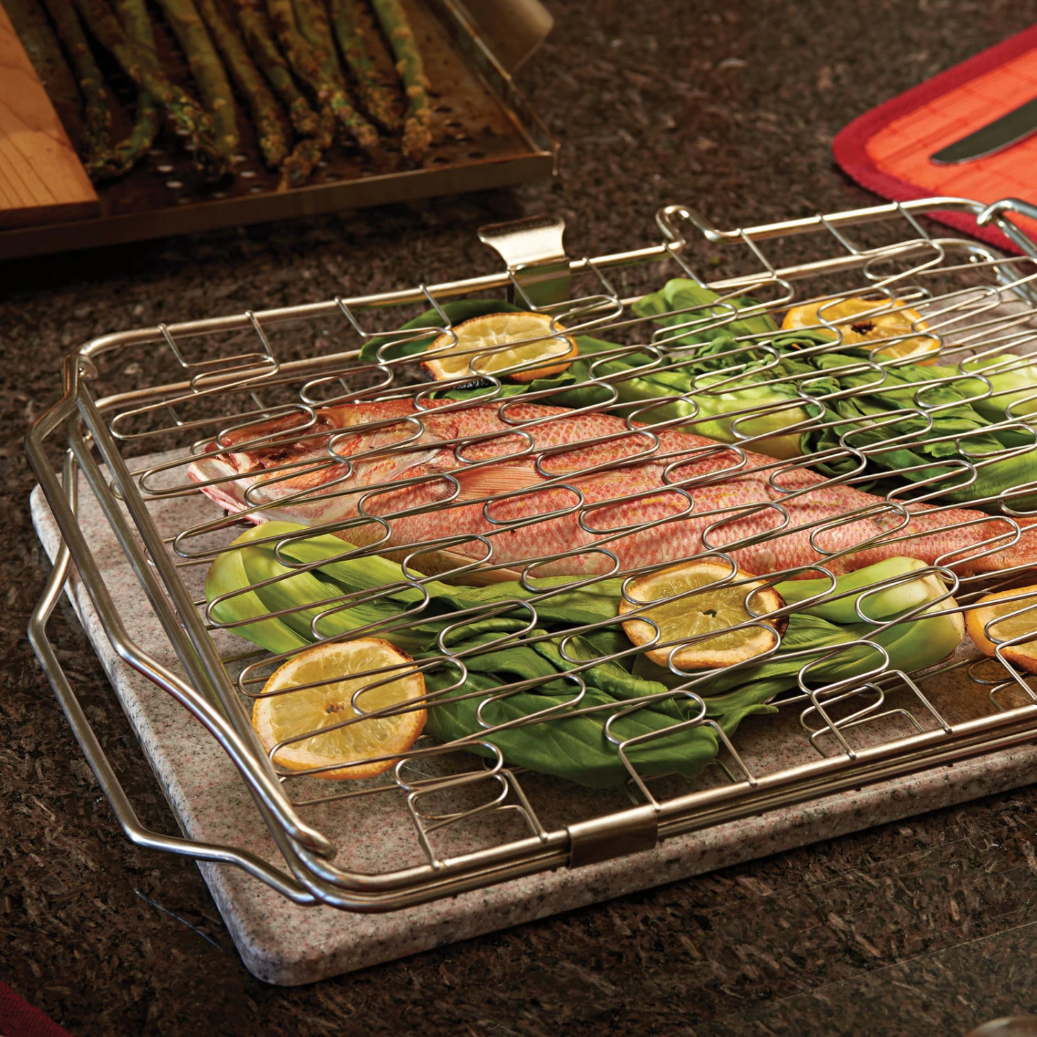 Napoleon Fisch- Und Gemüsehalter Klappbar, Ca. 40,1x26,2x8,6 Cm 3 Napoleon Fisch- Und Gemüsehalter Klappbar, Ca. 40,1x26,2x8,6 Cm – Bild 3