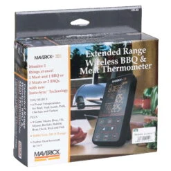 Funkthermometer Maverick XR-40, Zwei Temperaturfühler, Reichweite 160 M -Günstiges Gartenambiente Geschäft 3920501805 Maverick Extended Range Wireless BBQ Meat Thermometer XR 401 67524