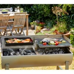 Grillschale, Antihaftbeschichtet, Wiederverwendbar -Günstiges Gartenambiente Geschäft 3920501818 Grillschale Inhalt ca 3 Liter schwarz 3 61092