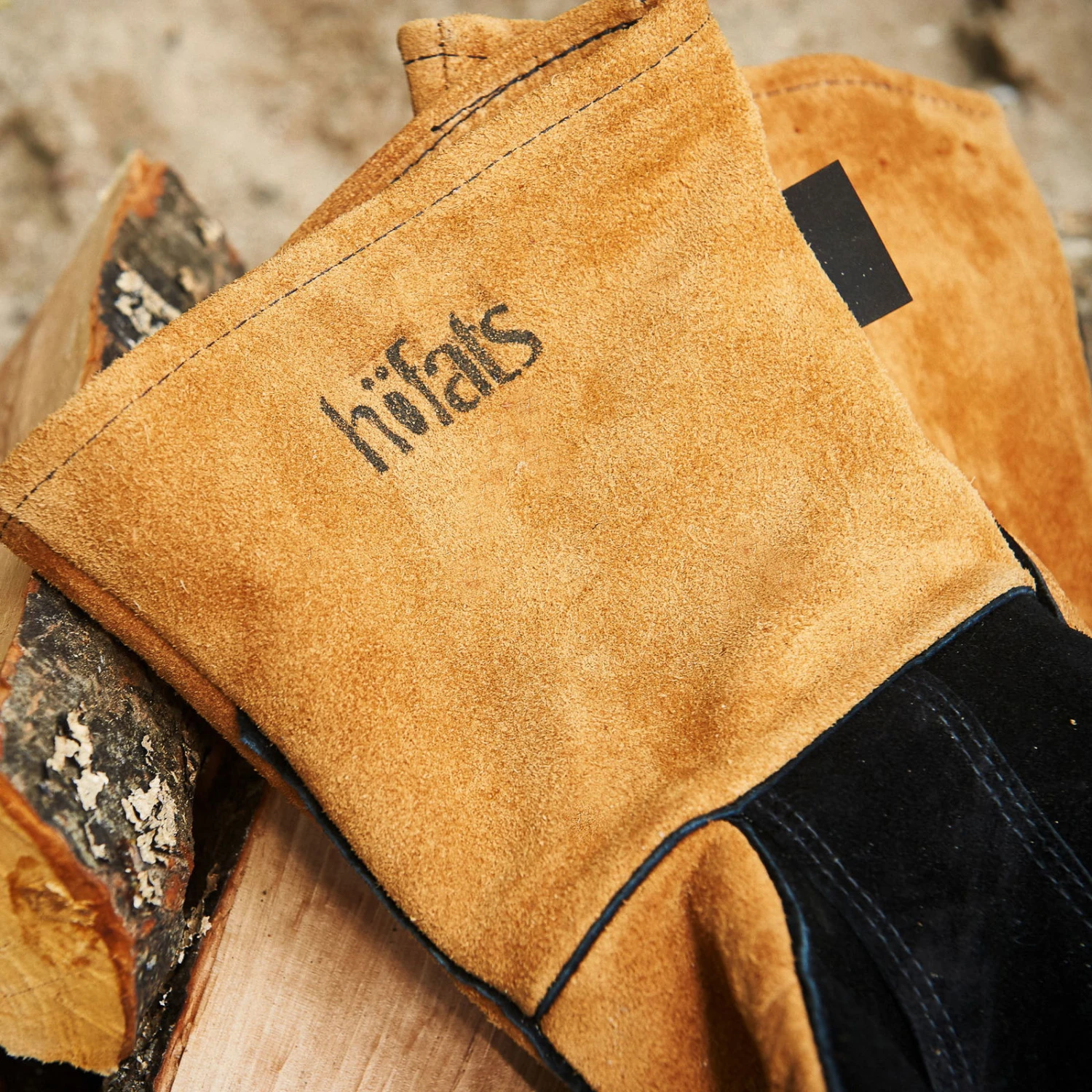 Grillhandschuhe, Höfats, Braun, Schwarz, Velourleder 6 Grillhandschuhe, Höfats, Braun, Schwarz, Velourleder – Bild 6