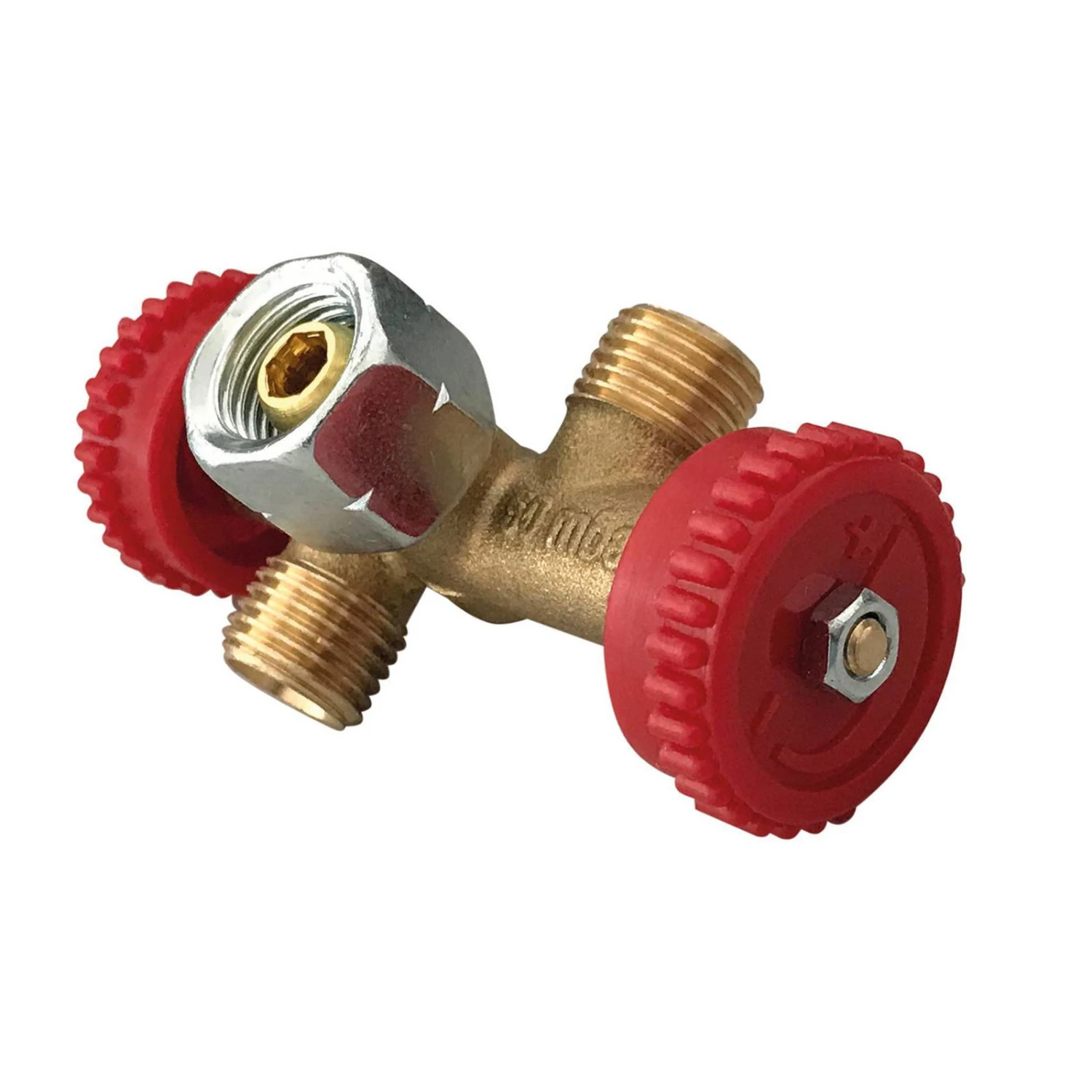 Doppel-Abzweigventil, 4 X 4,5 X 10,5 Cm 1 Doppel-Abzweigventil, 4 X 4,5 X 10,5 Cm