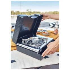 Kartuschenkocher 'Nelson', Oberfläche Edelstahl, 13 X 28 X 37 Cm -Günstiges Gartenambiente Geschäft 3930300043 kartuschenkocher nelson ambiente koffer 121300