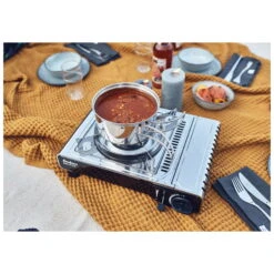 Kartuschenkocher 'Nelson', Oberfläche Edelstahl, 13 X 28 X 37 Cm -Günstiges Gartenambiente Geschäft 3930300043 kartuschenkocher nelson ambiente 2 121301