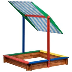 Sandkasten Inkl. Dach, Bunt, 120 X 120 X 120 Cm 9 Sandkasten Inkl. Dach, Bunt, 120 X 120 X 120 Cm -Günstiges Gartenambiente Geschäft 3940100136 Sandkasten inkl Dach 4 106183