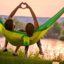 LA SIESTA Singe-Reisehängematte Colibri 3.0, Palm, Nylon, Bis 180 Kg, Reißfest, Leicht -Günstiges Gartenambiente Geschäft 3940200282 Single Reisehaengematte Colibri 3 0 palm Nylon Stoff 14 61217