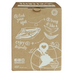 Single-Hängematte 'Paloma', La Siesta, Grau, Bio-Baumwolle, 26 X 21 X 19 Cm -Günstiges Gartenambiente Geschäft 3940200302 Single Haengematte Paloma Geschenkbox Bio Baumwolle 5 86545