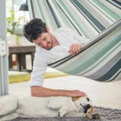 Single-Hängematte 'Paloma', La Siesta, Grau, Bio-Baumwolle, 26 X 21 X 19 Cm -Günstiges Gartenambiente Geschäft 3940200302 Single Haengematte Paloma Geschenkbox Bio Baumwolle 6 86547