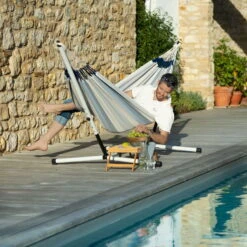 LA SIESTA Doppel-Hängematte 'Brisa', Sea Salt 8 LA SIESTA Doppel-Hängematte 'Brisa', Sea Salt -Günstiges Gartenambiente Geschäft 3940200305 Doppel Haengematte Brisa Sea Salt wetterbestaendig 1 86040