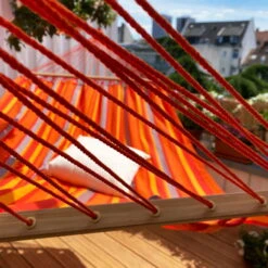 LA SIESTA Doppel-Stabhängematte 'Alisio' -Günstiges Gartenambiente Geschäft 3940200310 Doppel Stabhaengematte Alisio Tucan wetterbestaendig 3 86059