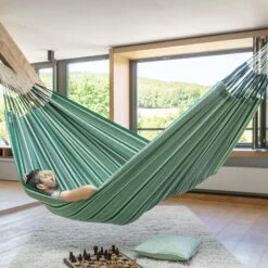 LA SIESTA Hängematte 'Modesta', Agave -Günstiges Gartenambiente Geschäft 3940200345 Kingsize Haengematte Modesta Agave Bio Baumwolle 3 106136