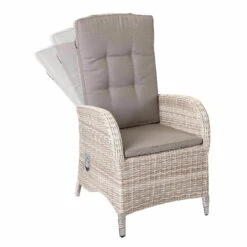 Kölle Geflechtsessel "Colorado" Verstellbar, Mixgrau, Inkl. Auflage -Günstiges Gartenambiente Geschäft 3950100818 Geflechtsessel verstellt 64453