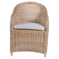 Kölle Geflechtsessel "Coventry" Rattangrau, Inkl. Auflage Stone Grey