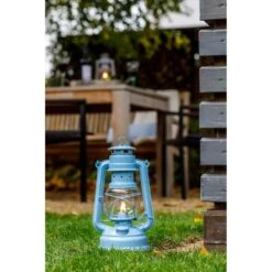Feuerhand Sturmlaterne 'Baby Special 267', Blau, 26,5 X 13,5 X 15 Cm -Günstiges Gartenambiente Geschäft 3990100187 feuerhand sturmlaterne 1 1 121565