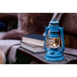 Feuerhand Sturmlaterne 'Baby Special 267', Blau, 26,5 X 13,5 X 15 Cm -Günstiges Gartenambiente Geschäft 3990100187 feuerhand sturmlaterne 2 121563