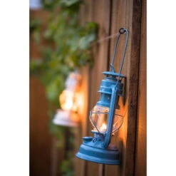 Feuerhand Sturmlaterne 'Baby Special 267', Blau, 26,5 X 13,5 X 15 Cm -Günstiges Gartenambiente Geschäft 3990100187 feuerhand sturmlaterne 3 121562