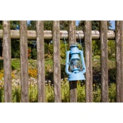 Feuerhand Sturmlaterne 'Baby Special 267', Blau, 26,5 X 13,5 X 15 Cm -Günstiges Gartenambiente Geschäft 3990100187 feuerhand sturmlaterne 5 121566