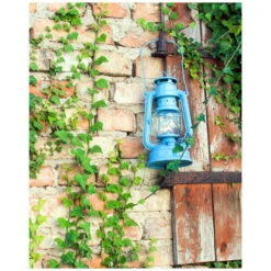 Feuerhand Sturmlaterne 'Baby Special 267', Blau, 26,5 X 13,5 X 15 Cm -Günstiges Gartenambiente Geschäft 3990100187 feuerhand sturmlaterne 7 121568