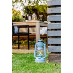 Feuerhand Sturmlaterne 'Baby Special 267', Blau, 26,5 X 13,5 X 15 Cm -Günstiges Gartenambiente Geschäft 3990100187 feuerhand sturmlaterne 8 121569