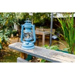 Feuerhand Sturmlaterne 'Baby Special 267', Blau, 26,5 X 13,5 X 15 Cm -Günstiges Gartenambiente Geschäft 3990100187 feuerhand sturmlaterne 9 121570