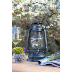 Feuerhand Sturmlaterne 'Baby Special 267', Grau, 26,5 X 13,5 X 15 Cm -Günstiges Gartenambiente Geschäft 3990100189 feuerhand sturmlaterne 2 121583