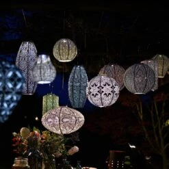 Solarlaterne 'Long Oval 20', Gold, Ø 20 X 45 Cm -Günstiges Gartenambiente Geschäft 72462 lumiz EB8 3348 123926 7