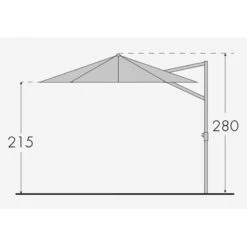Doppler Pendelschirm 'Ravenna 400', Um 360° Drehbar, Ø 400 Cm, Natur -Günstiges Gartenambiente Geschäft Ravenna 400 Abmessung 67457 1