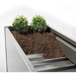 Biohort Pflanzbeet "Belvedere", Verzinktes Stahlblech, Zeitloses Design, Einlegeboden -Günstiges Gartenambiente Geschäft pflanzbeet belvedere zwischenboden dunkelgrau metallic 65057